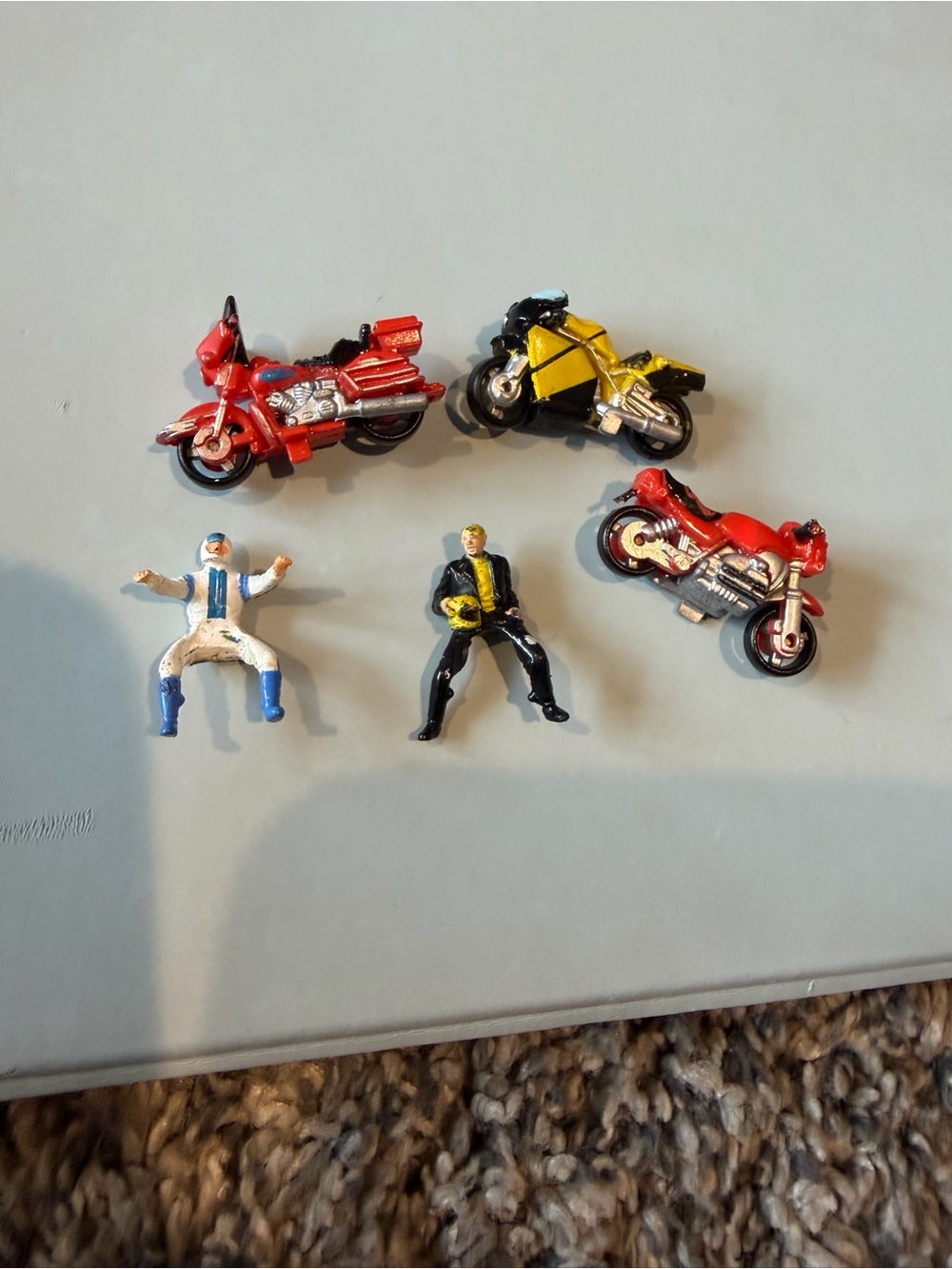 1987-1989 Lot of 3 Galoob Micro Machine motorcycles vintage